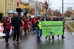 Die Querung der Teskowallee hat gegonnen @Foto von Mario Rietz