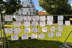 Foto 1 vom 06.08.2026 - Das erste Zaunfeld ist schon befüllt.